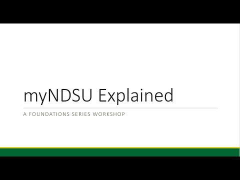 MyNDSU explained