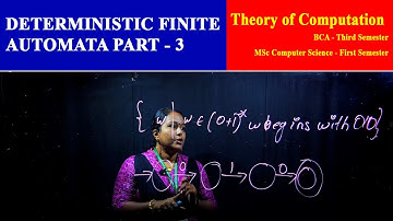 Deterministic Finite Automata- Part 3 | DFA | Beginning with a String | Christ Opencourseware