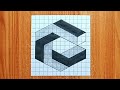 How To Draw 3D drawing step by step for beginners