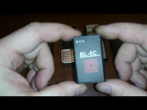 аккумуляторная батарея BL-5C NOKIA1100 N70 6300 . подделка.MOV 0180