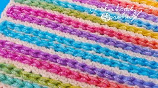 Crochet Chained Overlay Stitch | SURFACE Chain Stitch