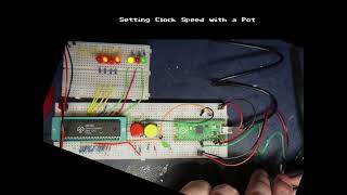 Breadboard z80 computer part2 - Single Stepping and Clock Speed Control using a Potentiometer