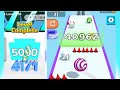 {[ 4096^ ]} Epic Ball Run 3D vs Satisfying Number Master Run & Merge gameplay