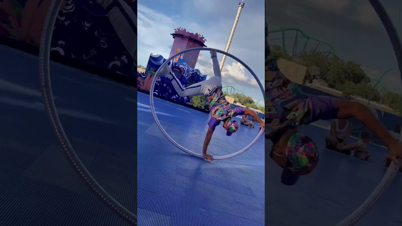 Cyr Wheel Show for Club Sea Glow at Sea World Orlando