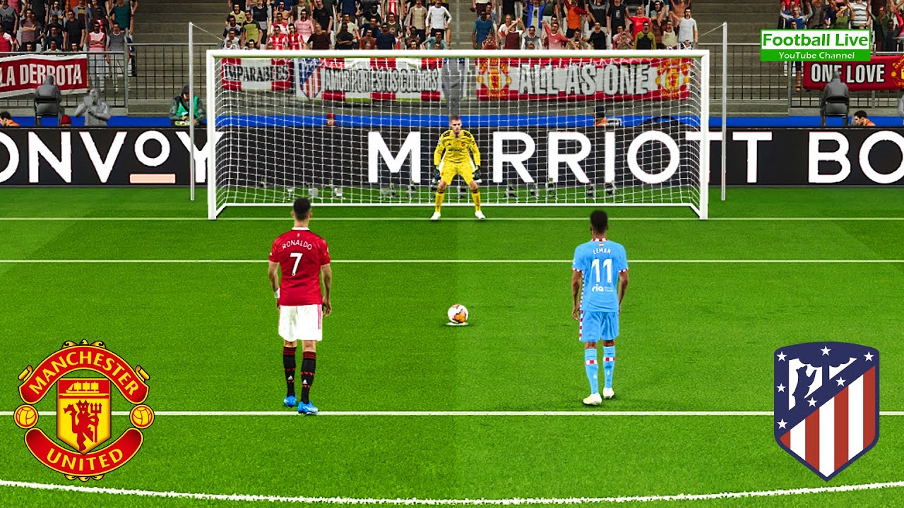 Manchester United vs Atletico Madrid Penalty Shootout 2022 eFootball PES Gameplay