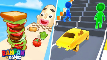 Shape shifting | Sandwich Runner - All Level Gameplay Android,iOS - MEGA NEW APK UPDATE
