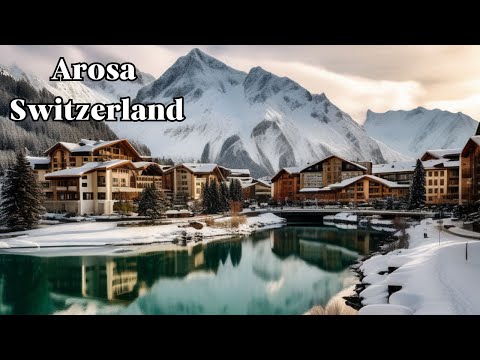 Winter In March: The Snowiest City In Switzerland 4K HDR [2024]⛰️