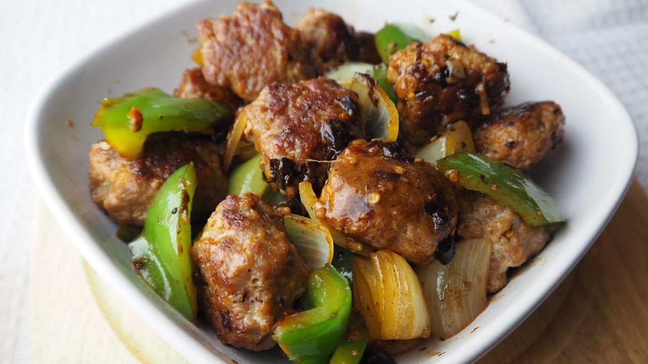 Pork Balls in Black Bean Sauce | Chinese Recipes For All