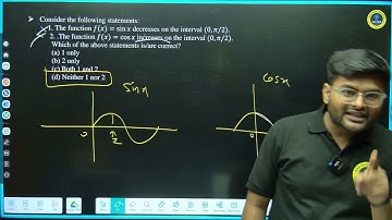 1.  Consider the following statements:          1. The function f(x)=sin⁡x decreases on the interva