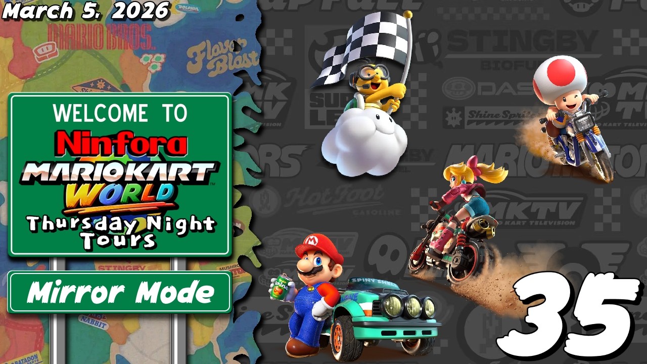 Racing in Reflection | Mario Kart World: Thursday Night Tours #35 [Mirror Mode]