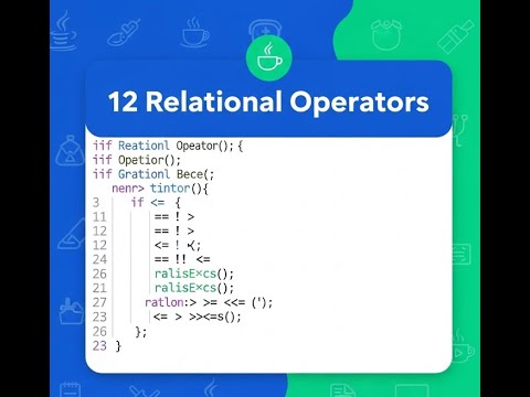 12 Relational Operators