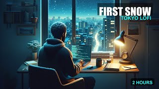 Lofi for Coding | Tokyo First Snow Window — Tokyo Cyberpunk Coding Lofi, 2 HOURS