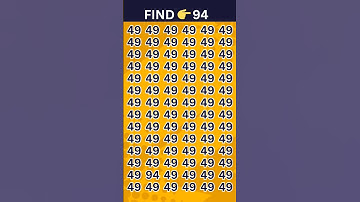 Find the ODD Number - 94 | Fun Quiz #quiz #challenge