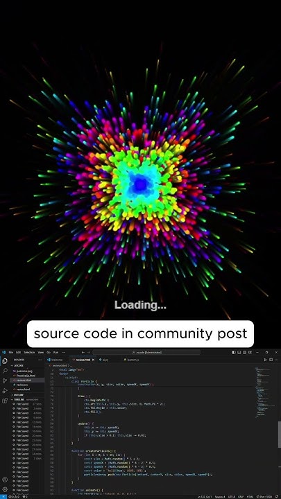 Interactive Particle Loader Animation with HTML, CSS & JS – Pure Magic ...
