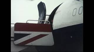 Aircraft at Heathrow filmed from airside late 70's early 80's (old 8mm footage) Dubbed Audio.