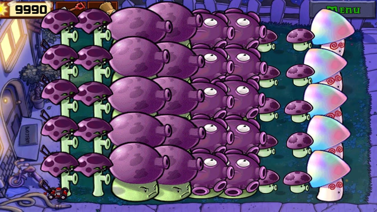 All Shroom vs Zombies | Plants vs zombies hack 109 - YouTube