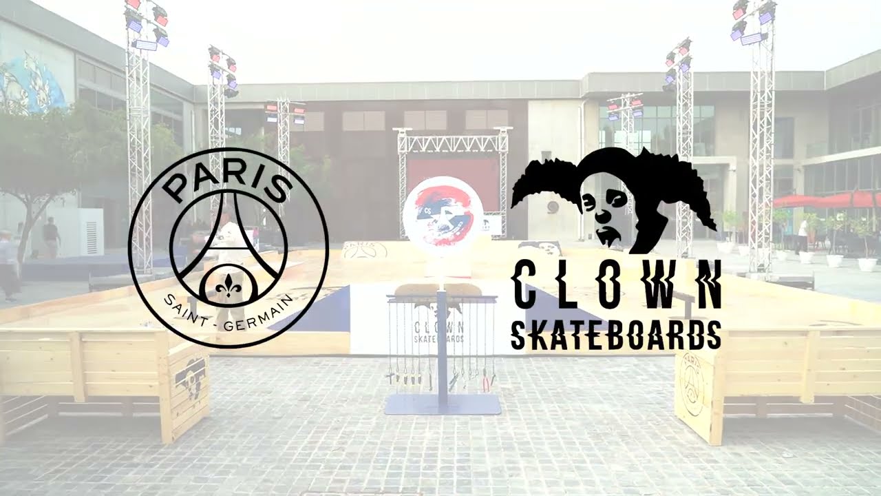 コラボフーディー★ PSG X CLOWN Skateboards Paris Paris Saint-Germain X Clown Skateboards: A Fusion of Art