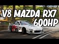 Mazda RX7 V8 600HP+ Drift build! Forza Horizon 4 Polska