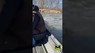 Mud-Skipper Feather Lite surface drive mud motor with 15hp on 1440 jon boat