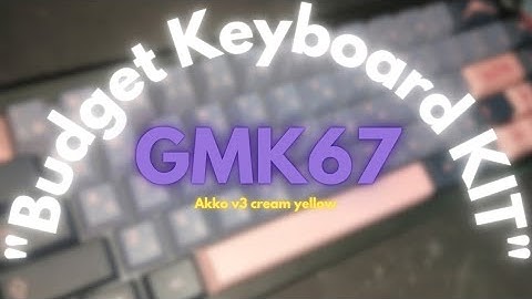 GMK67/akko v3 cream yellow 🟡🖤 [Keyboard Build]