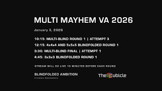 Multi Mayhem Va 2026 — A Blindfolded Speedcubing Competition | Day 2