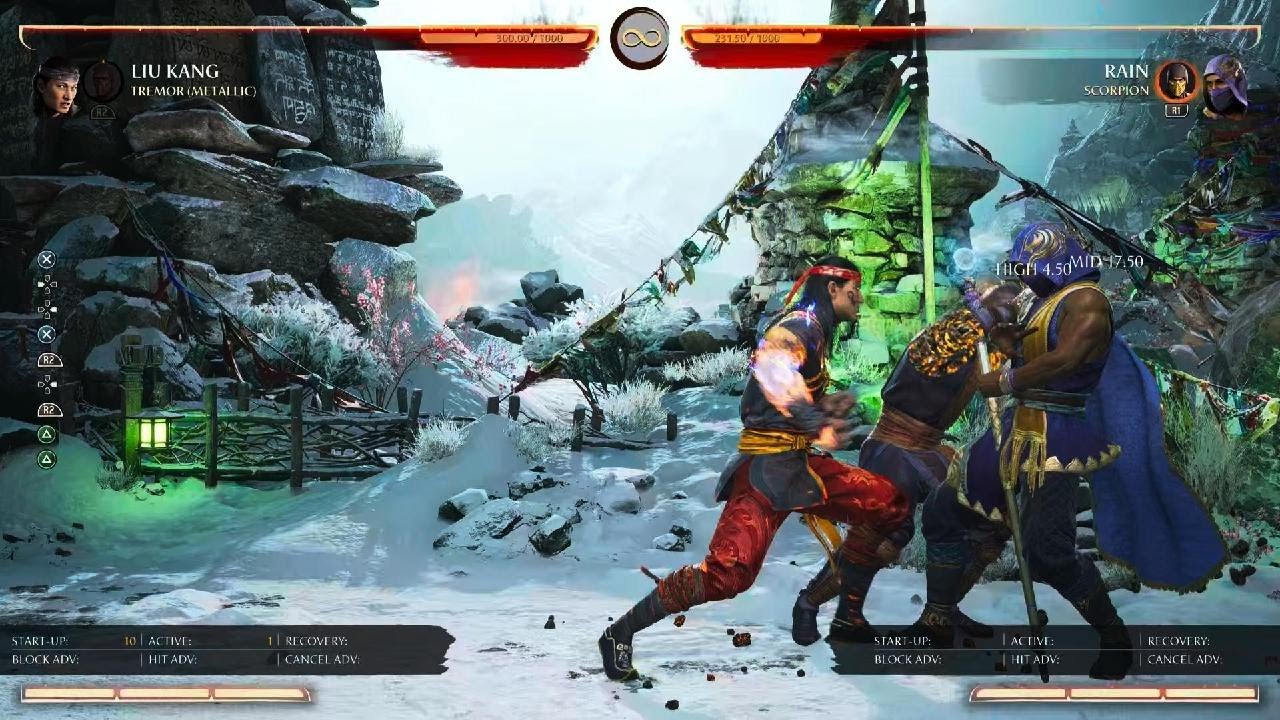 Mortal Kombat 1 liu kang pressure with tremor