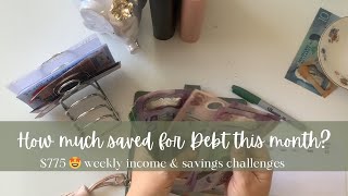 April Debt Transfer | Weekly cash budget | Savings Challenge $