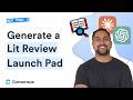 Skill walkthrough #2: Generate a literature review helper - save weeks of work