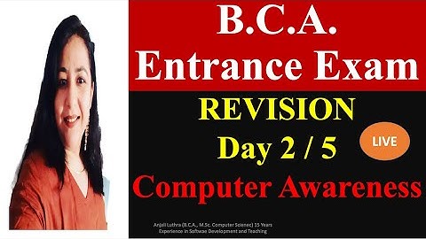BCA Entrance Exam Preparation | 5 Day Revision | Doubt Clearance  |  Day 3 #ipucet #bca #entrance