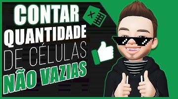 Como CONTAR Células NÃO VAZIAS no Excel | SIMPLES E RÁPIDO