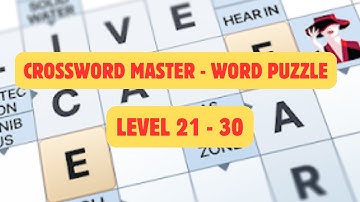 Crossword Master Game Walkthrough | Levels 21 to 30 | Word Puzzle Guide