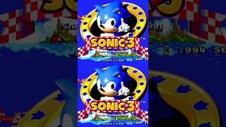 SONIC 3 INTRO GAME #sonicthehedgehog #sega #sonic #retrogaming #viral #shorts #nostalgia #games #fyp