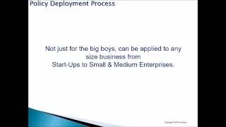 Policy Deployment Process