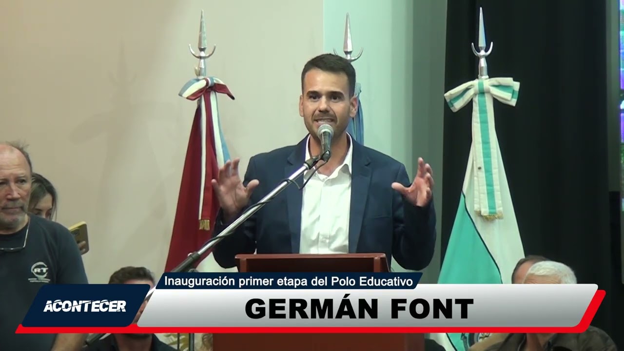 Marcos Juárez: Inauguración UPC. La palabra de Germán Font