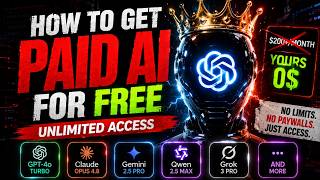 How to Get Paid AIs for FREE – Unlimited Access (Claude Opus 4.8 & More