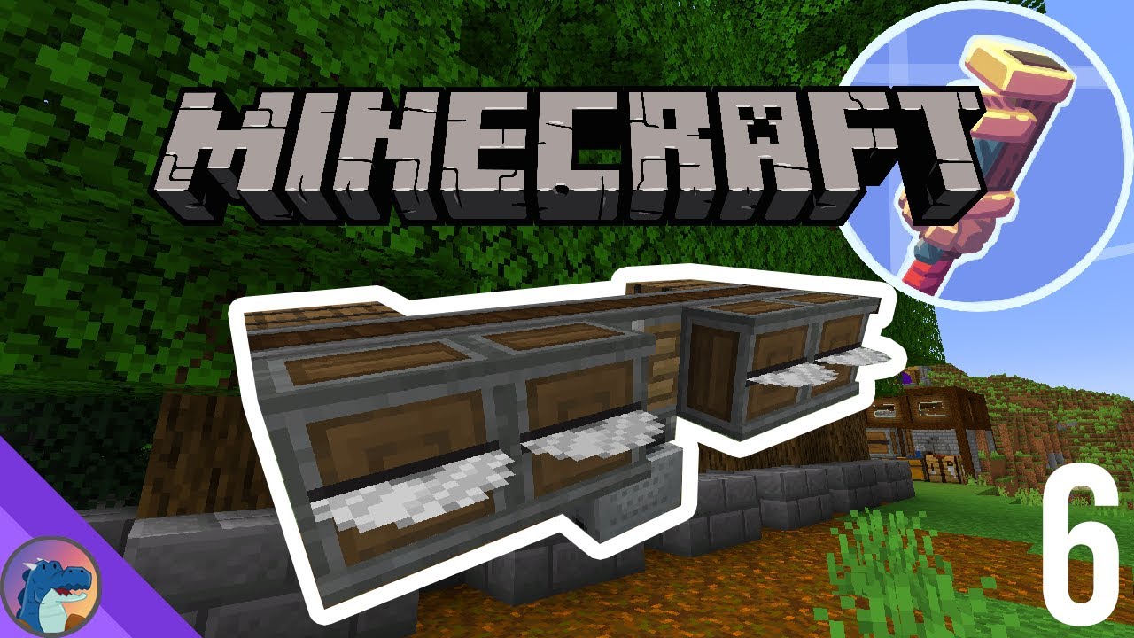 I built a TREE FARM using the Create Mod! - YouTube