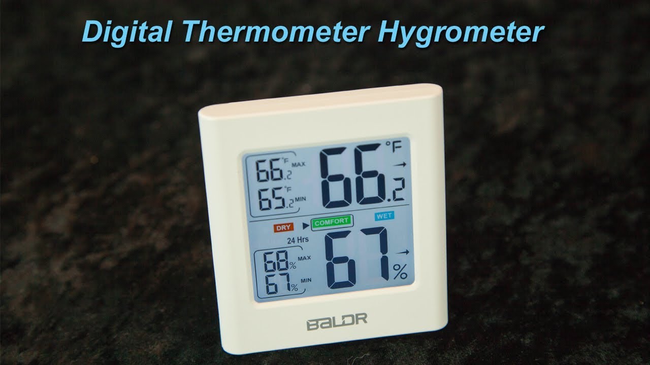Indoor Digital Thermometer Hygrometer YouTube