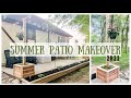 SUMMER PATIO MAKEOVER 2022 | SUMMER PATIO IDEAS | DIY PLANTER BOX | FARMHOUSE COTTAGE STYLE