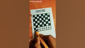 Chess Board Drawing || First time in YOUTUBE..// by Chisel Marker #drawing #art