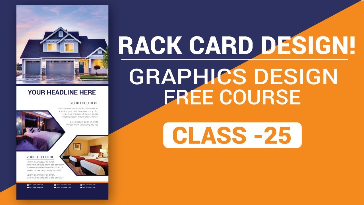 Rack Card design in illustrator Bangla Tutorial 