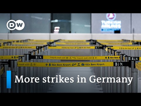 Grounded flights all over Germany due to security staff on strike | DW News