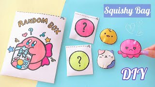 DIY Homemade Paper Squishy Blind Bags Envelope｜Free Pattern / Squishy DIY 말랑이 랜덤박스 개봉!! screenshot 1