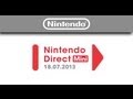 Nintendo Direct Mini Presentation - 18.07.2013
