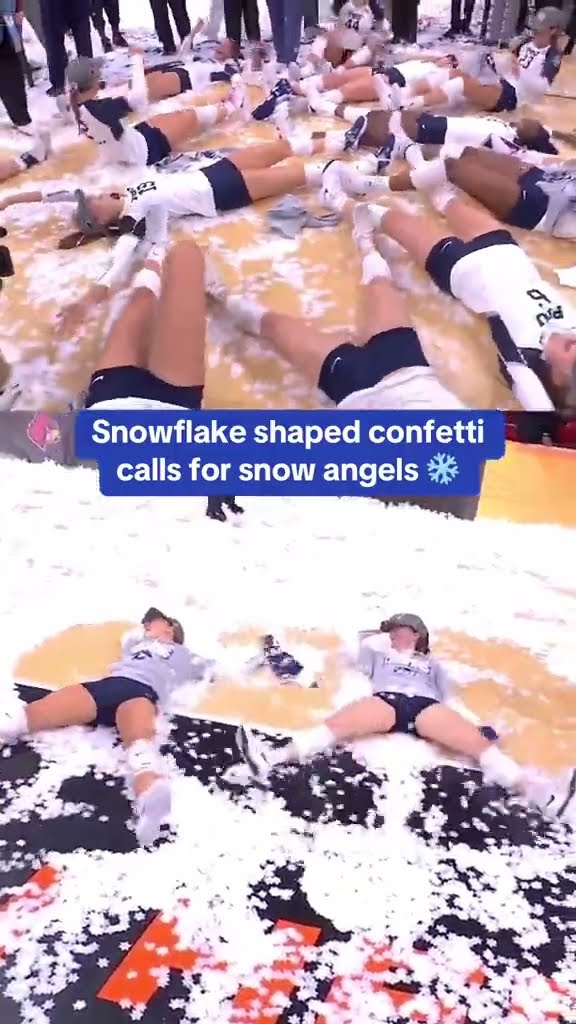 Confetti snow angels ❄️❄️❄️