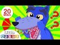 Where are My Wolf Teeth? Yum Yum Vegetables, Wheels on the Bus | Nursery Rhymes by Little Angel