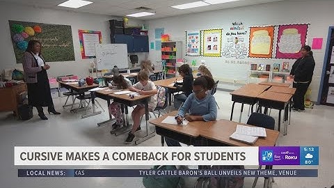 Cursive is making a comeback as this school