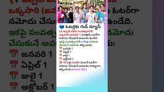 ఓటర్లకు శుభవార్త #new #newvoter #voters #voter #vote #votercardapply #votercardupdate #info