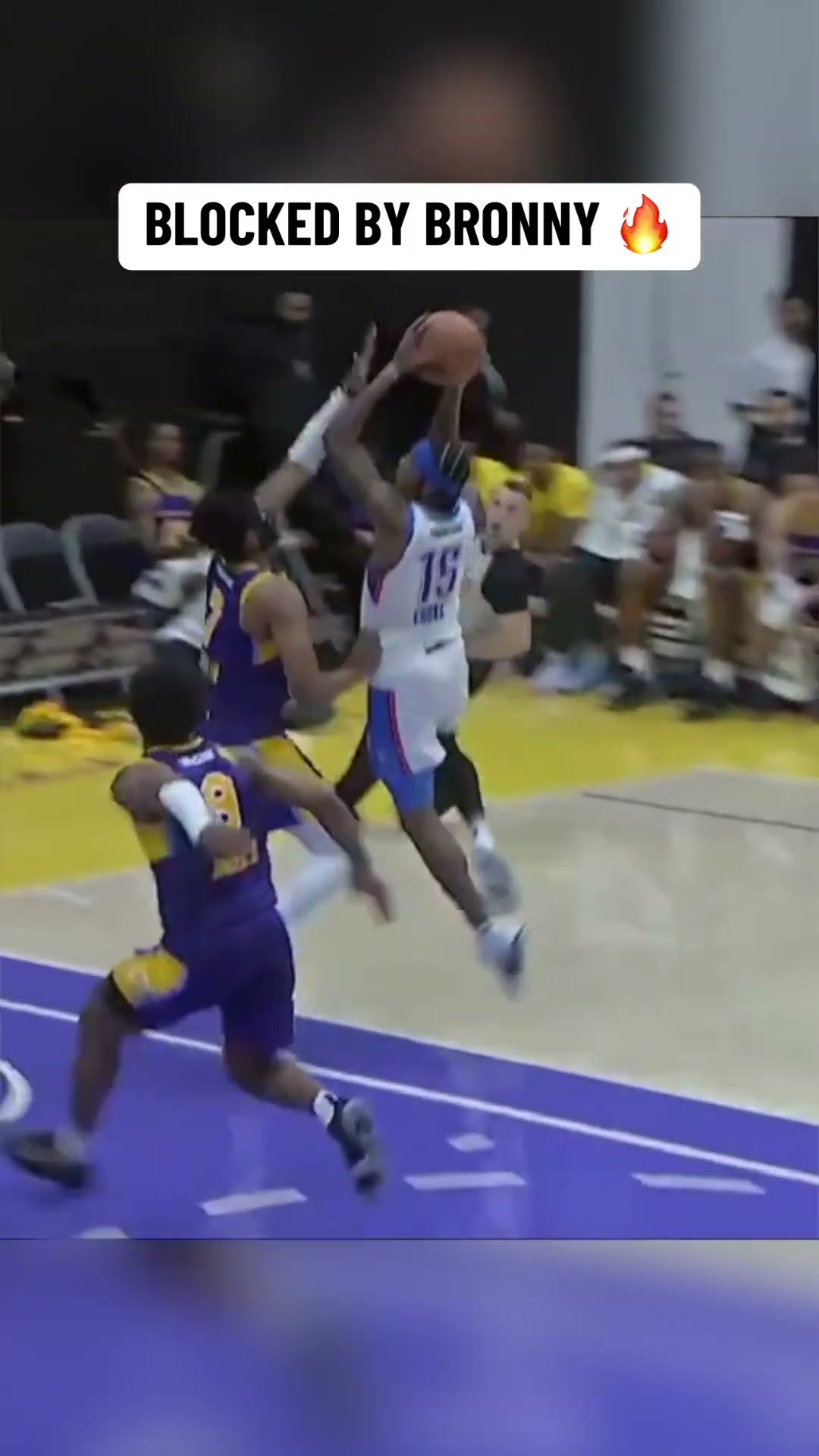 Bronny got UP for this rejection ❌