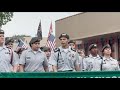 Pleasanton High School JROTC marches at Battle of Flowers Parade