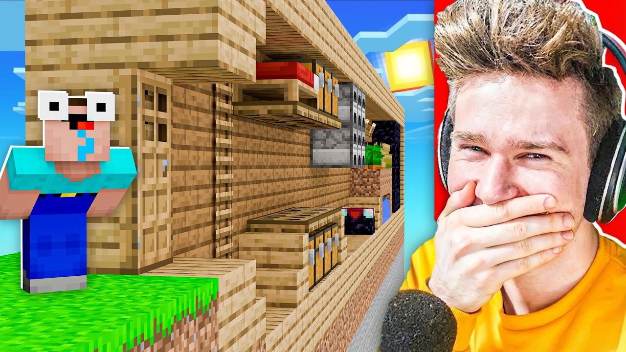 ZBUDOWAŁEM DOMEK 2D DLA WIDZA PRANK | Minecraft Extreme